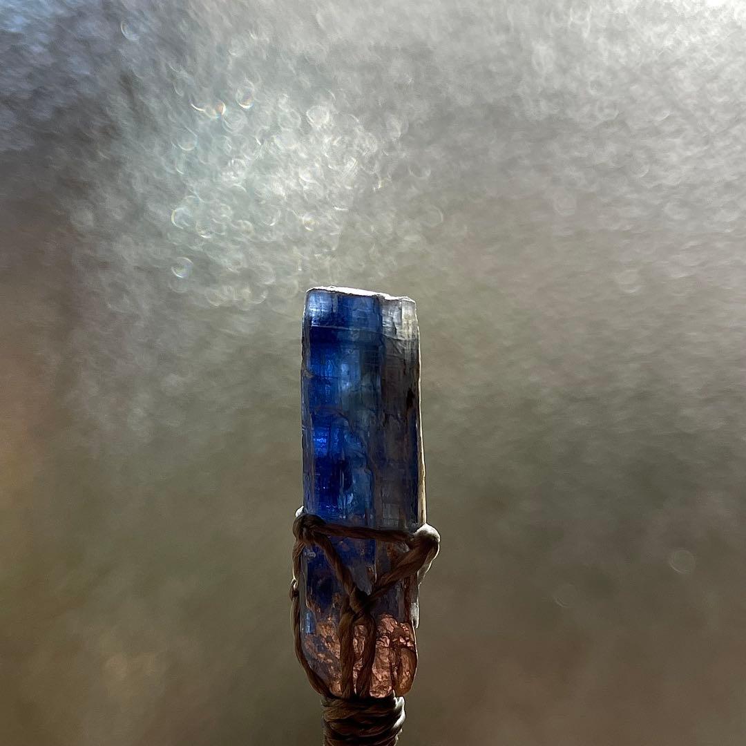 カイヤナイト ネパール産 ＊ ハンドメイド マクラメペンダント ネックレス ⑧