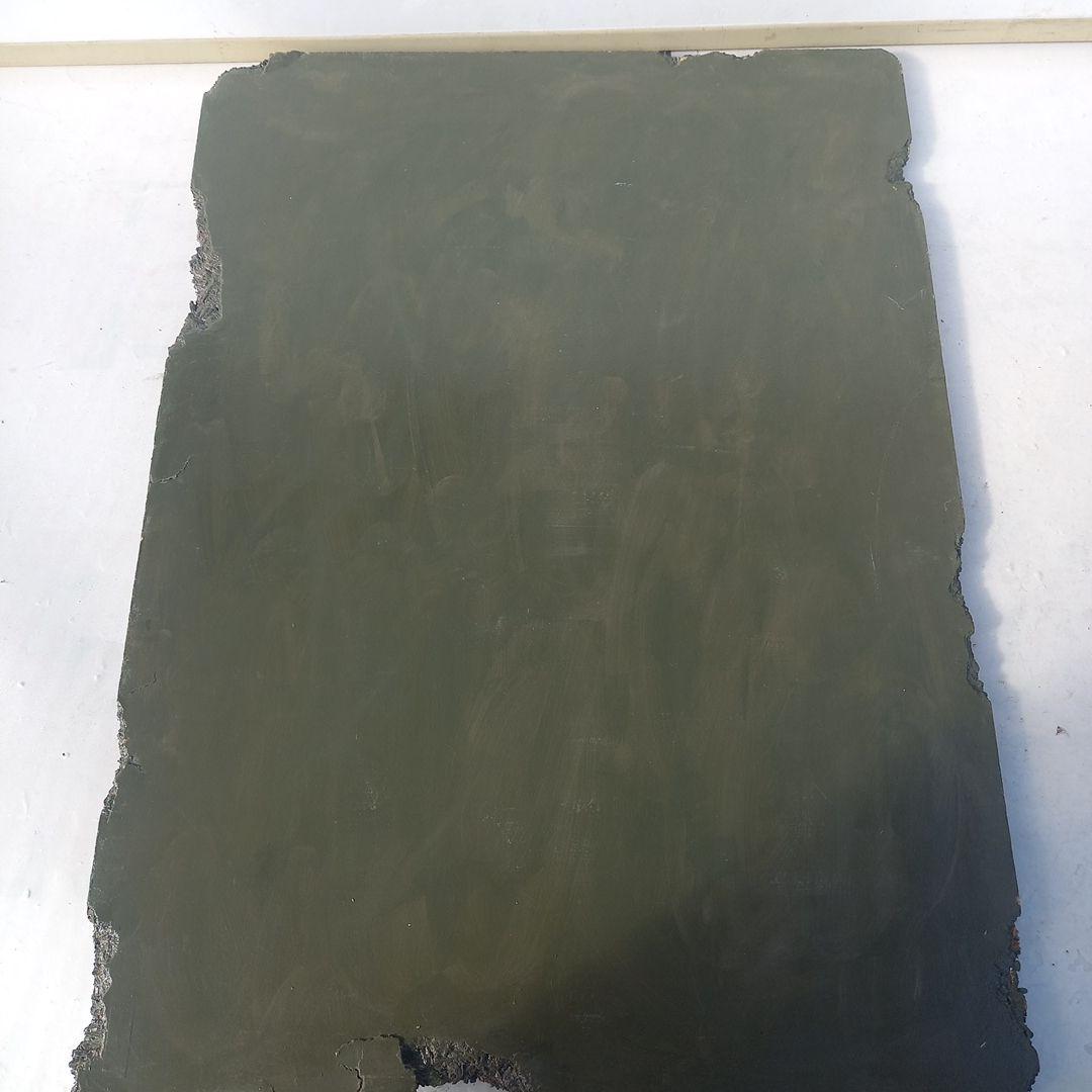 エンボス技法　少女と犬のアート作品　70×51