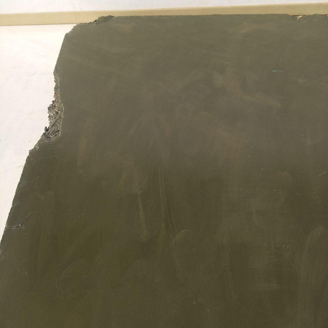 エンボス技法　少女と犬のアート作品　70×51