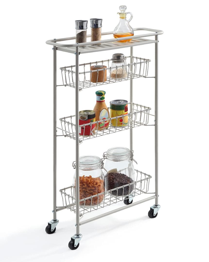 隙間収納 収納ワゴン キャスター付きで移動も楽々 ラック