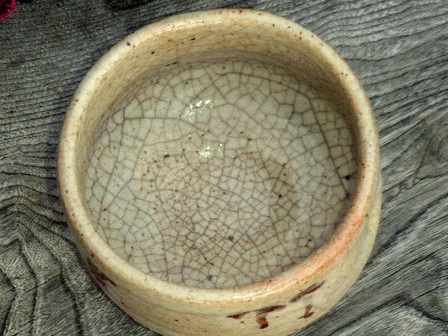 ♥志野　茶碗　在銘　桐箱付き　骨董品