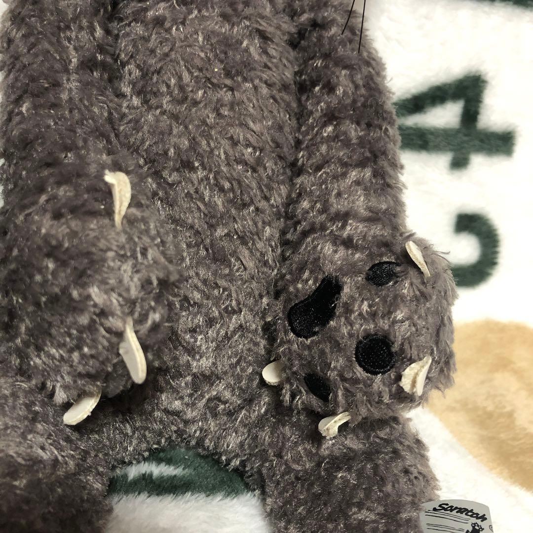 内藤デザイン研究所 スクラッチ＆グレー ネコ ぬいぐるみ 中古品