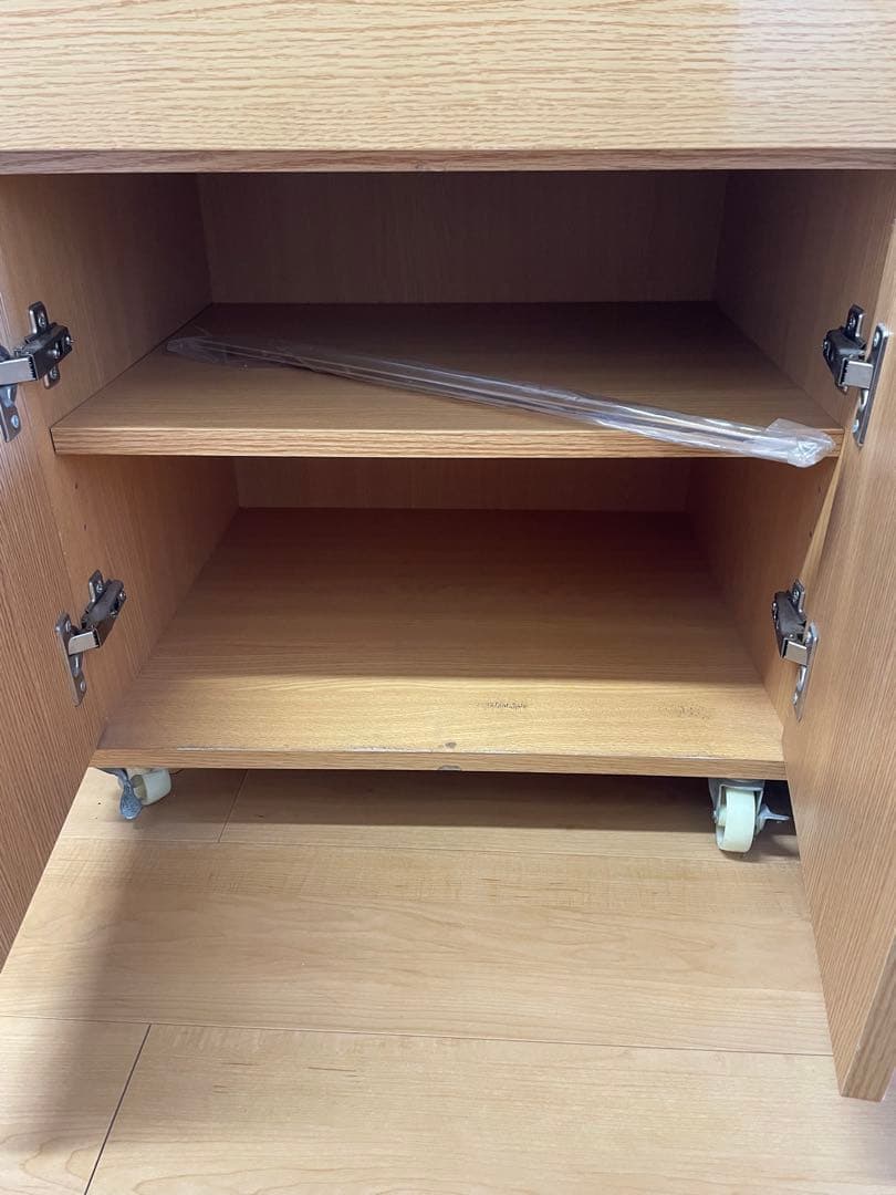 ライトブラウン✖︎ホワイト レンジ台 送料込み