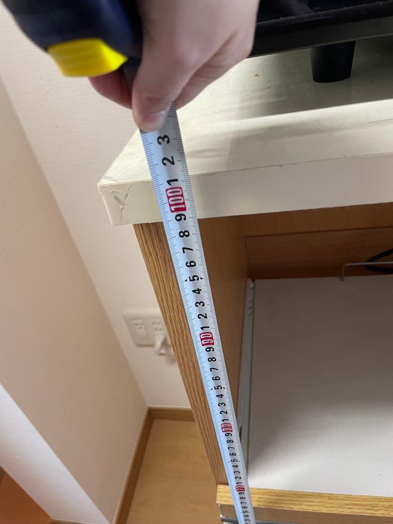 ライトブラウン✖︎ホワイト レンジ台 送料込み