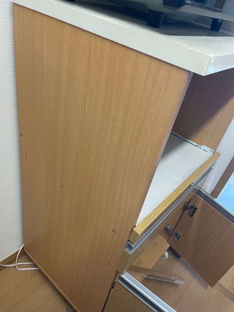 ライトブラウン✖︎ホワイト レンジ台 送料込み