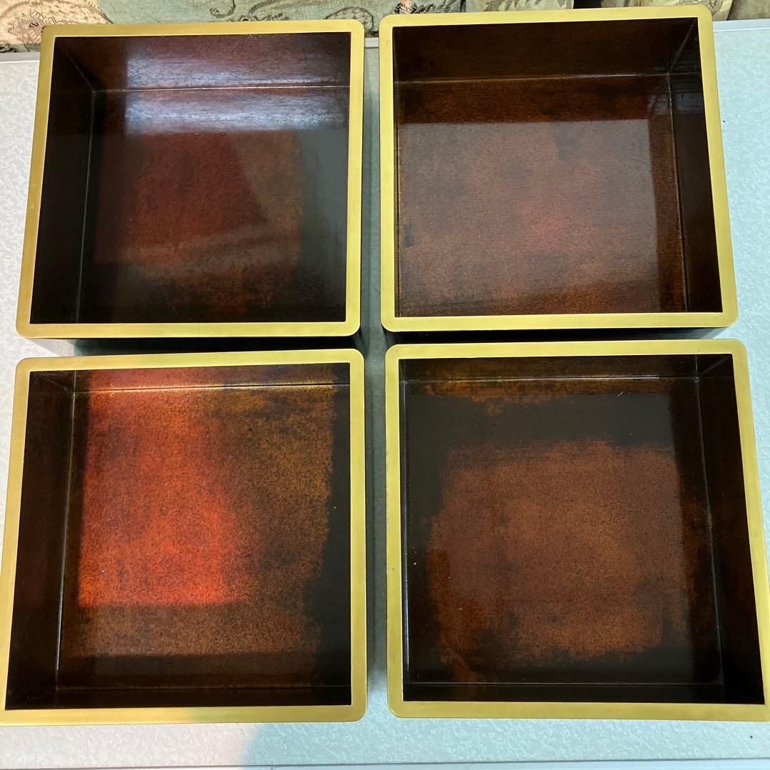 重箱 昭和レトロ 鶴亀 2段重箱 2セット 骨董品 台付 - メルカリ