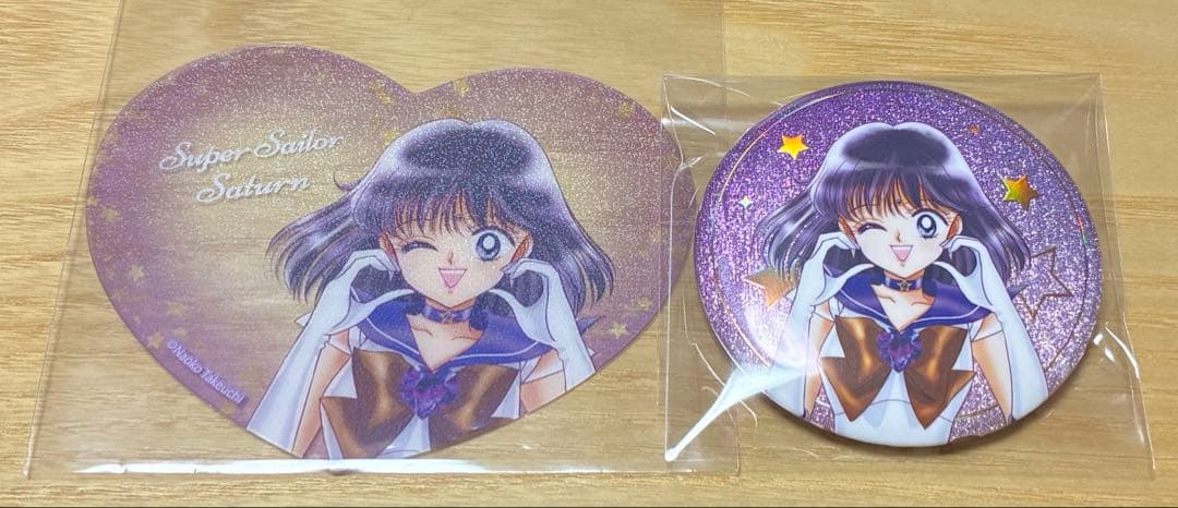 セーラームーン ローソン 缶バッジ カード セーラーサターン セット