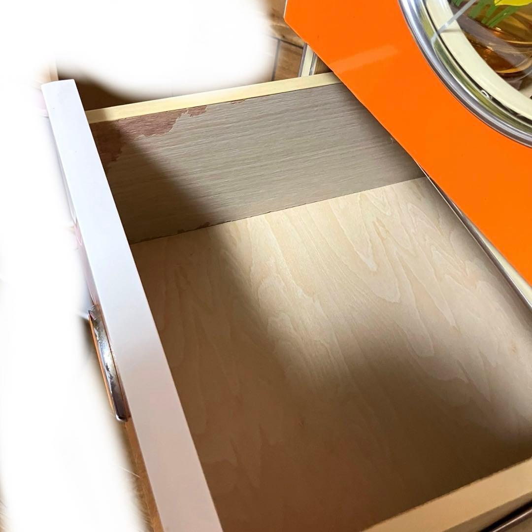 q*q様 昭和レトロ　オレンジ　レトロポップ　食器棚　飾り棚　　アンティーク　棚