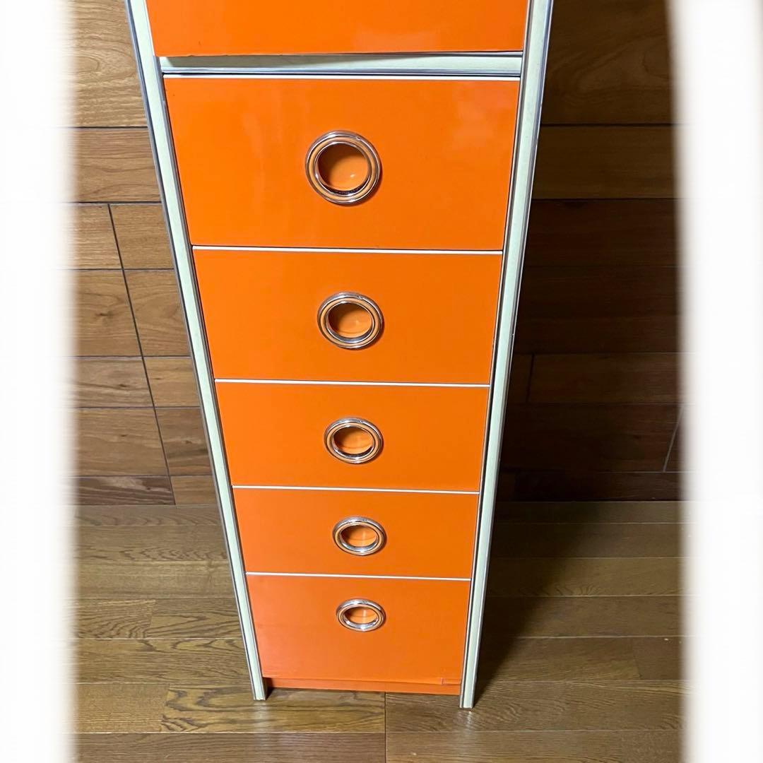 q*q様 昭和レトロ　オレンジ　レトロポップ　食器棚　飾り棚　　アンティーク　棚