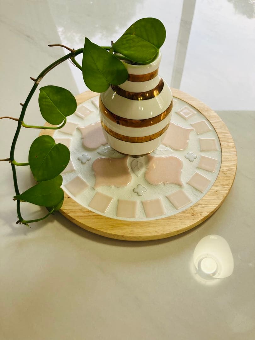 ❁⃘flowerタイルトレー《fleur noble フルール ノーブル》