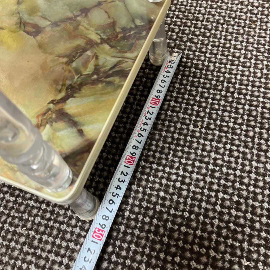 昭和レトロ　大理石柄　ヴィンテージラック　3段棚 多用途に♪