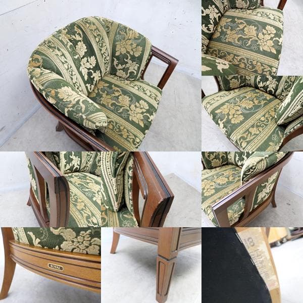 美品■マルニ■ロイヤル■シャルル アームチェア■1人掛けソファ■金華山■31万円