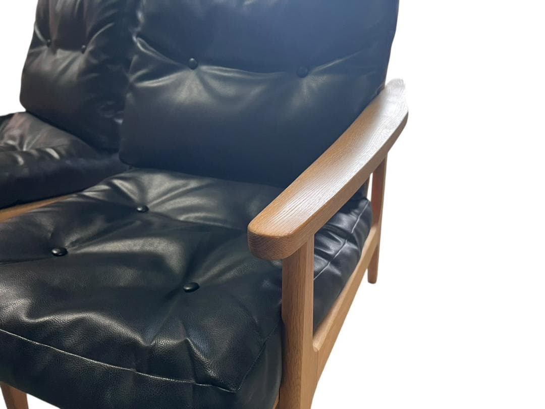 ◇マルニ60 maruni60 オーク フレームチェア 肘掛け有　2掛けソファ