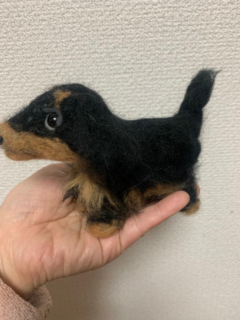 えー　　　羊毛フェルト ダックスフンド ぬいぐるみ