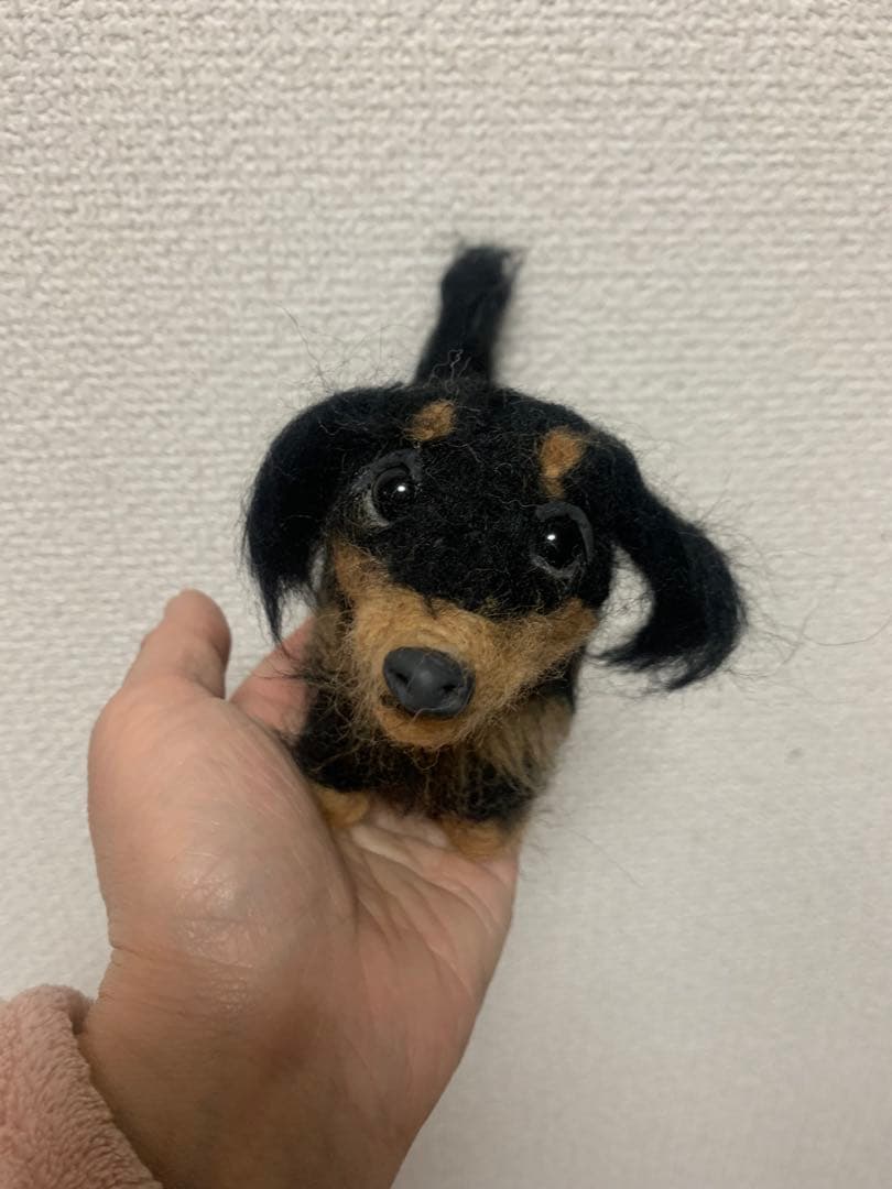 えー　　　羊毛フェルト ダックスフンド ぬいぐるみ
