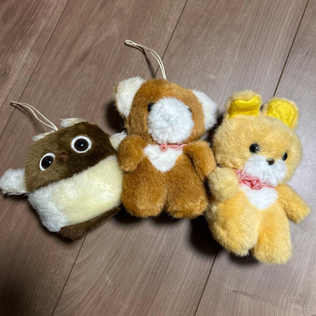 昭和レトロ 平成レトロ ぬいぐるみ フクロウ うさぎ - メルカリ