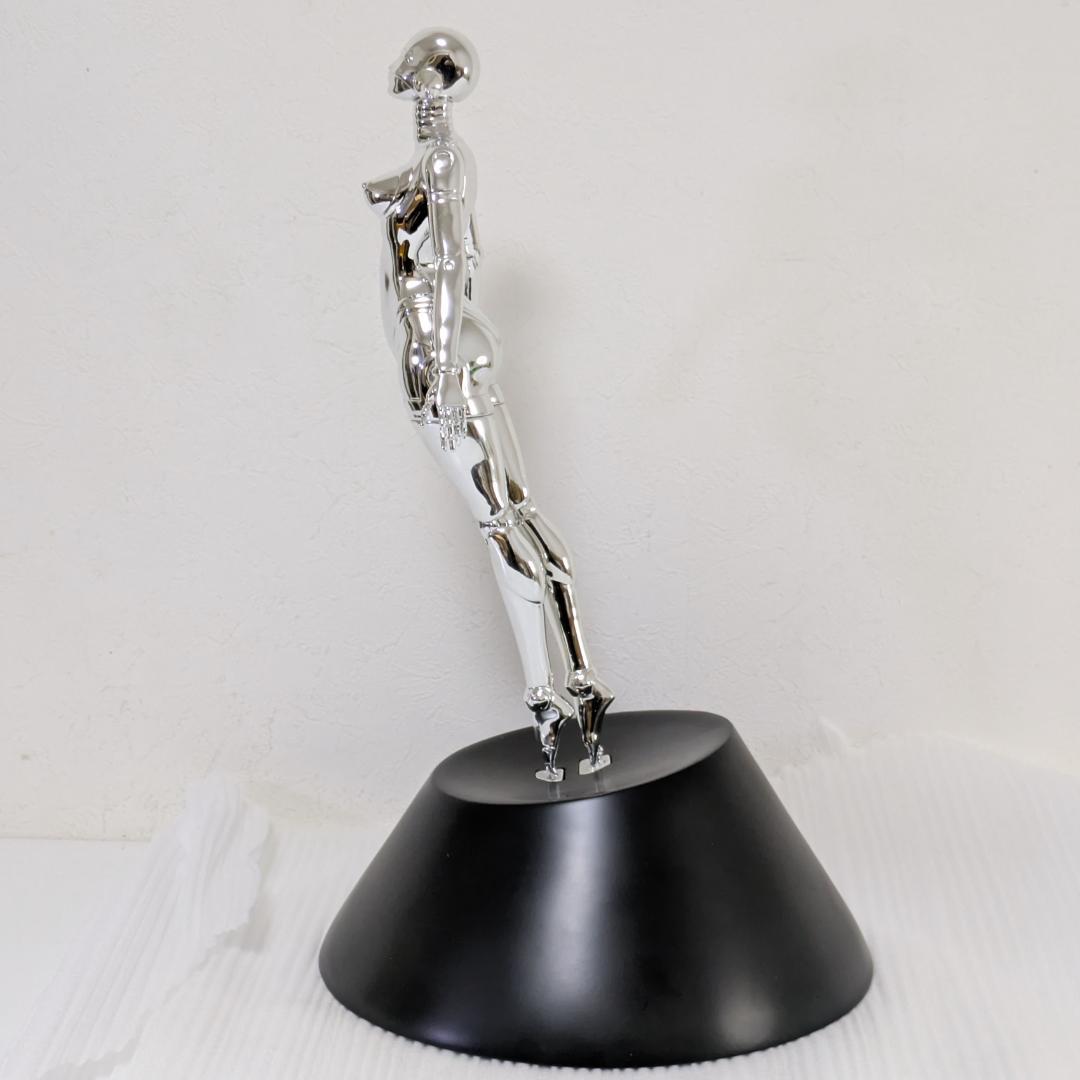 セクシーアンドロイド　インテリア　女性体ロボット　シルバー　メッキ