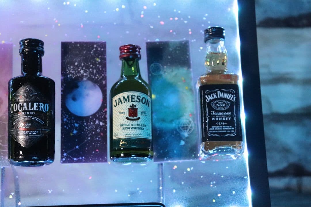 インテリア ハンドメイド レジンアート ミニチュアボトルディスプレイ 酒 bar