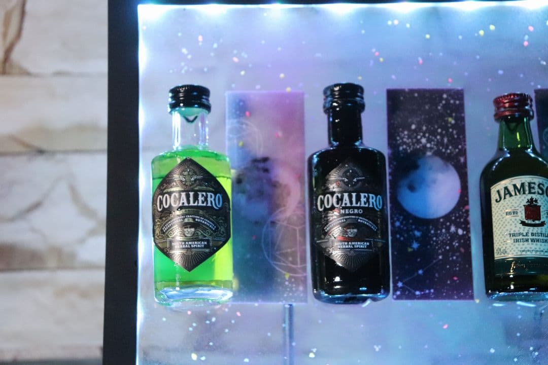 インテリア ハンドメイド レジンアート ミニチュアボトルディスプレイ 酒 bar