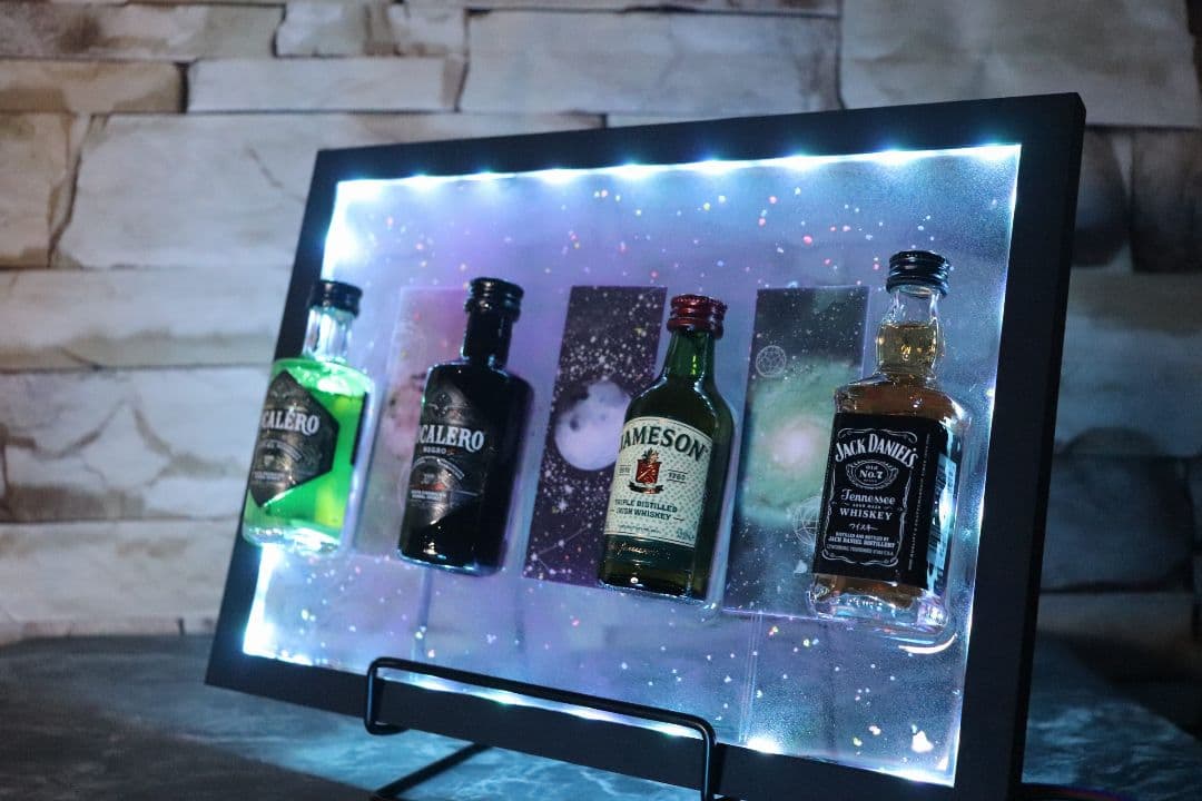 インテリア ハンドメイド レジンアート ミニチュアボトルディスプレイ 酒 bar