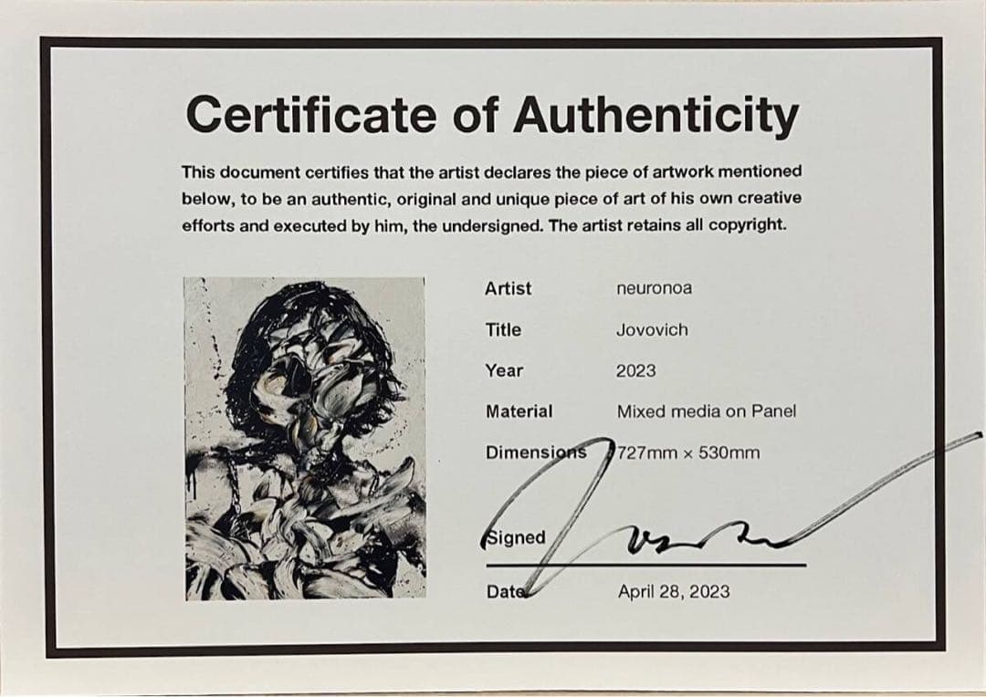 仕入れ価格の半額より売切！「ニューロノア」ウォーホルから影響！ミラジョボビッチ