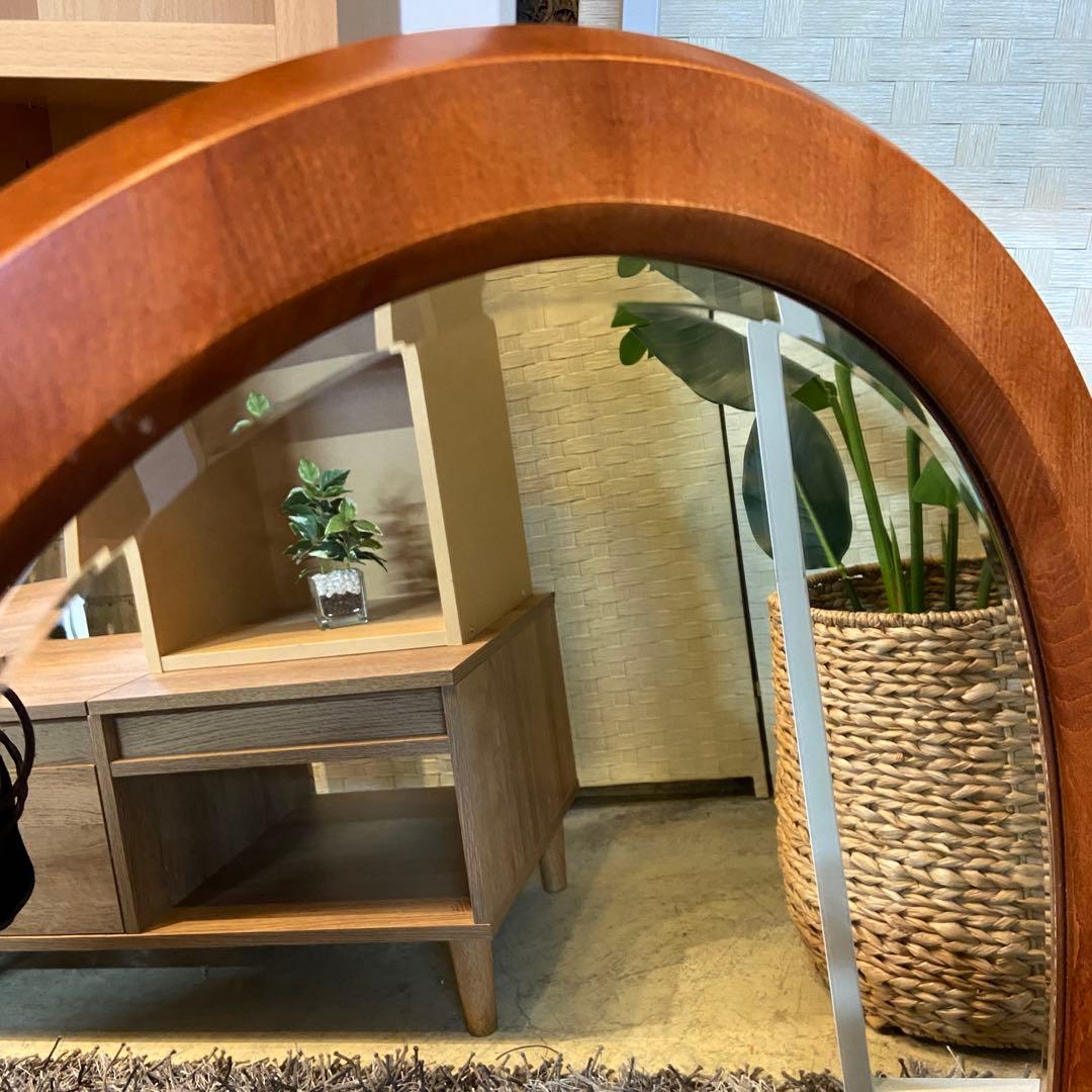 karimoku カリモク⭐️ミラー　鏡　壁掛け　オーバル　アンティーク