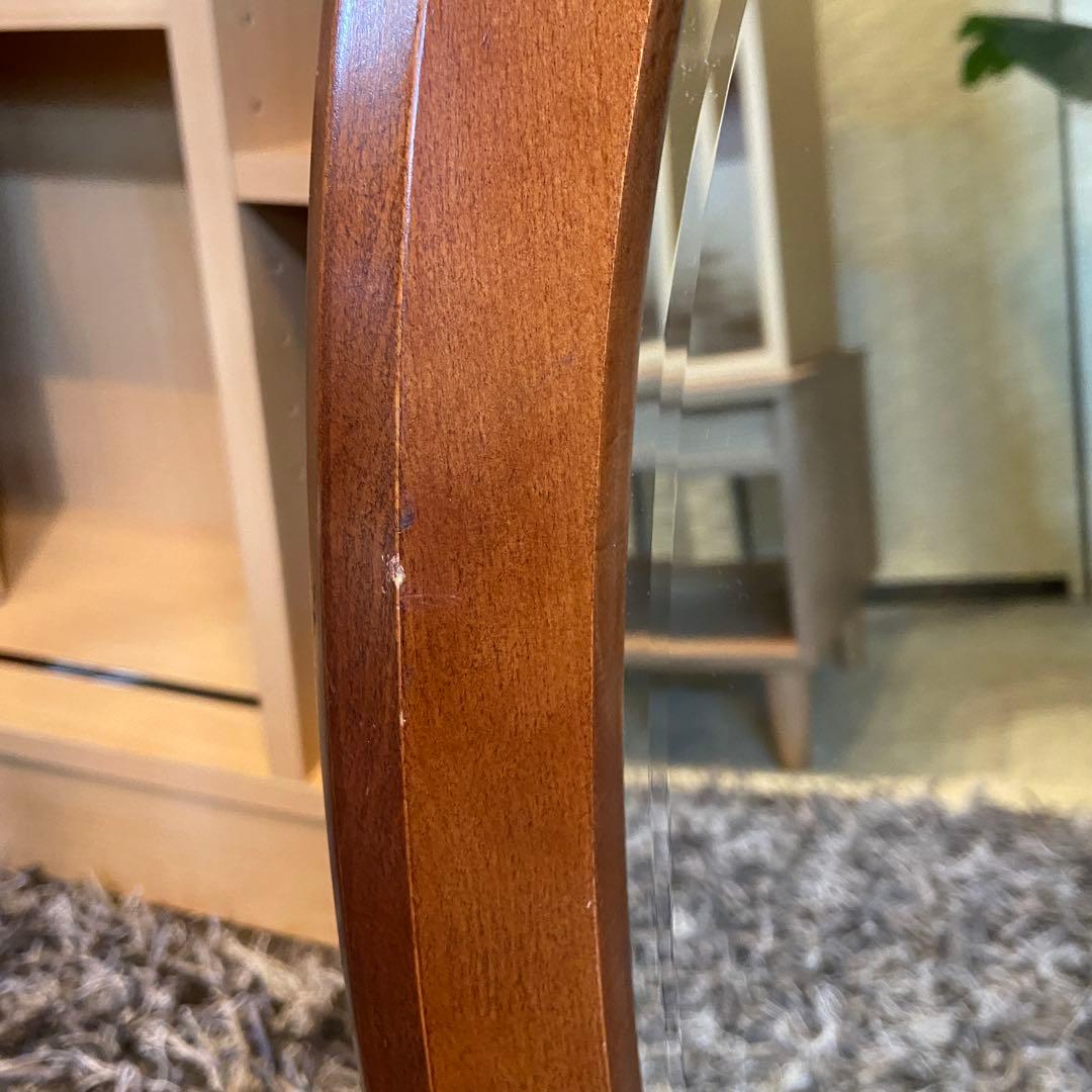 karimoku カリモク⭐️ミラー　鏡　壁掛け　オーバル　アンティーク