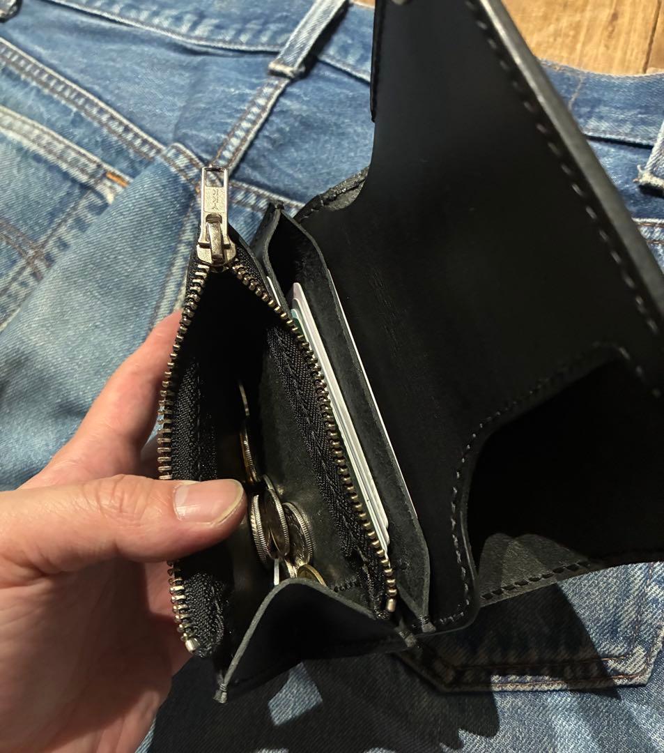 トラッカーウォレット　ミドル　シルバー925アポロコンチョ　【紙幣収納口】