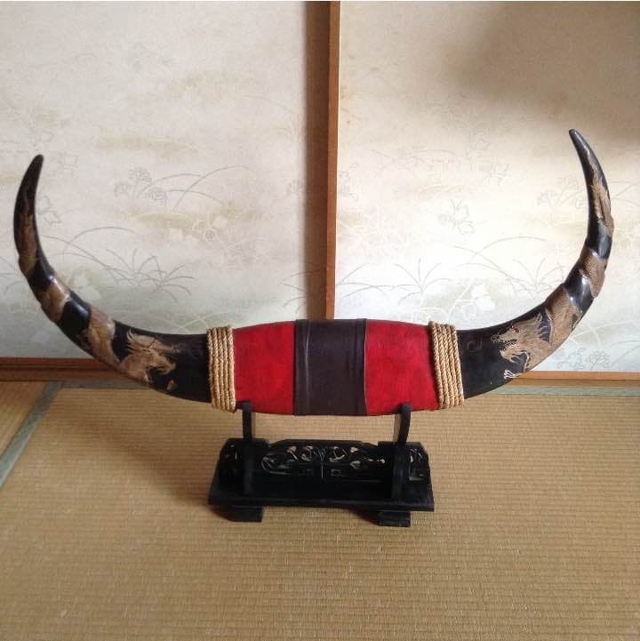 水牛の角 龍彫刻 置物 - メルカリ