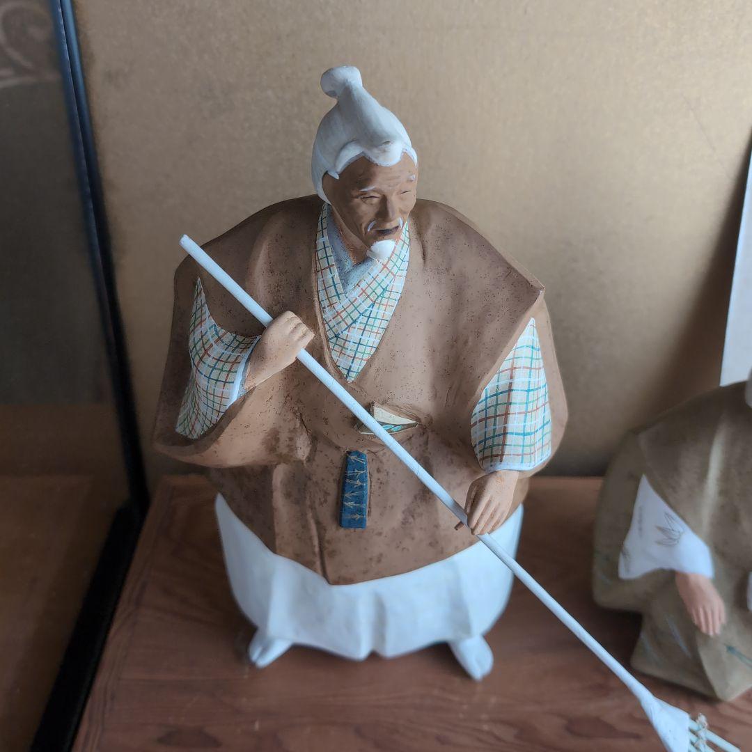小島与一作 高砂 夫婦人形 伝説の人形師 県無形文化財 コレクター