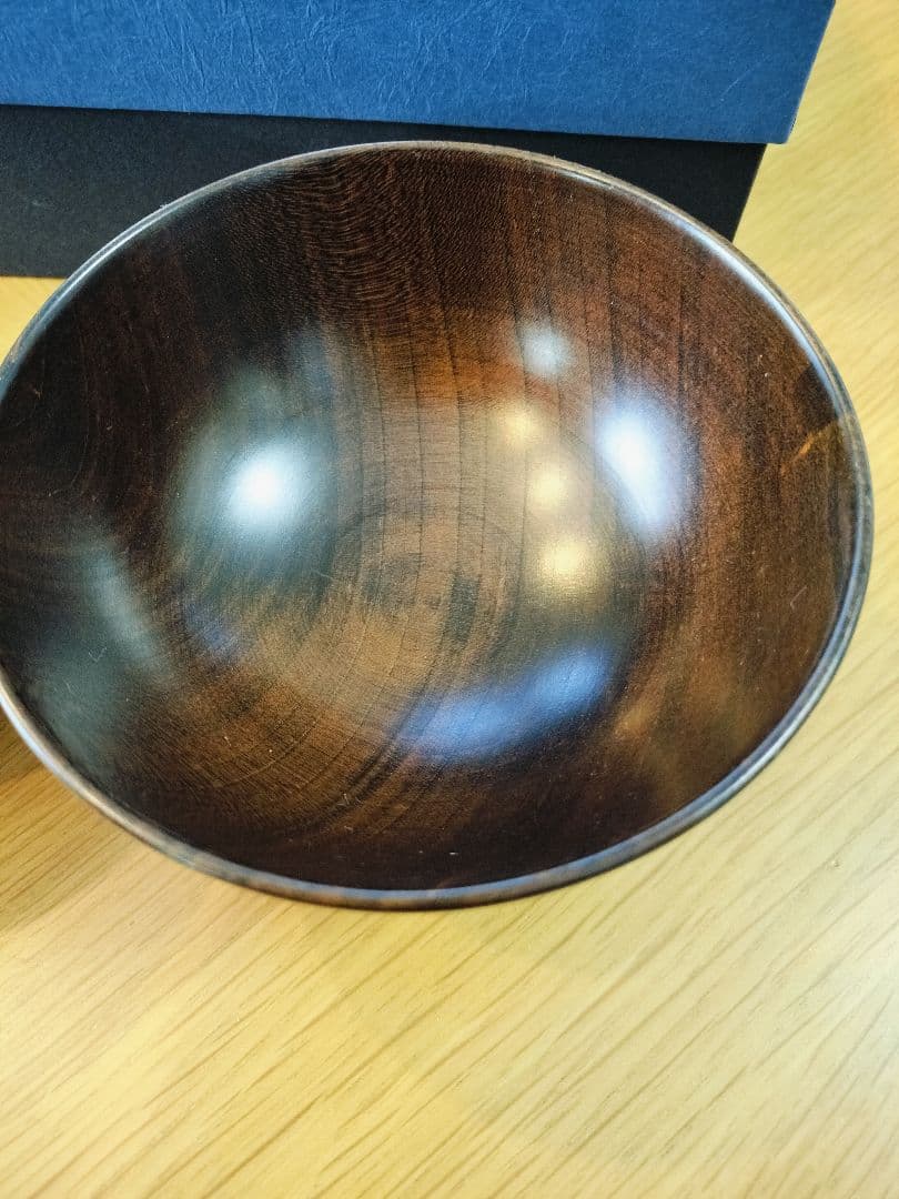 木製 3.8飯碗 赤と黒 2個セット 宮常作 桜 漆塗り - メルカリ