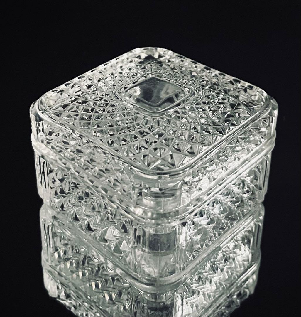 Baccarat オールドバカラ/※ ディアマン・ビゾー 蓋物 義山