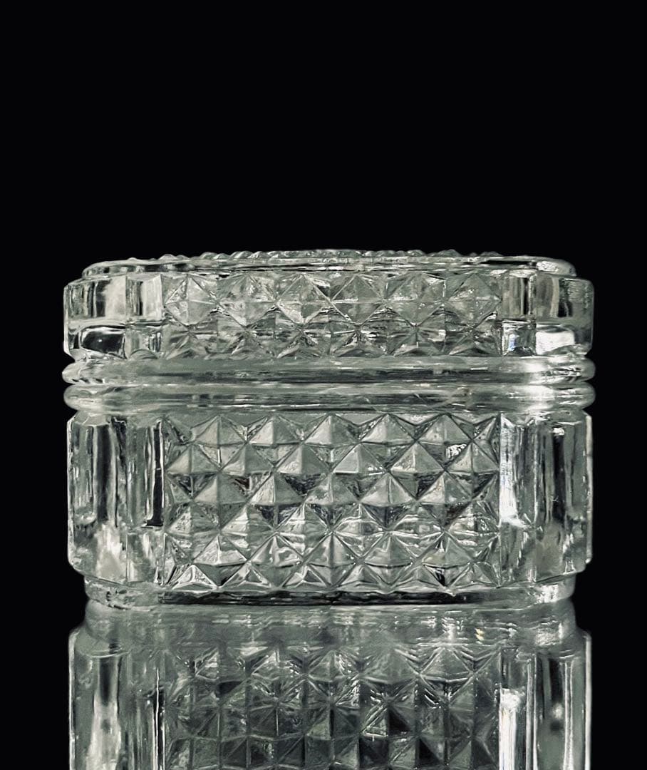 Baccarat オールドバカラ/※ ディアマン・ビゾー 蓋物 義山