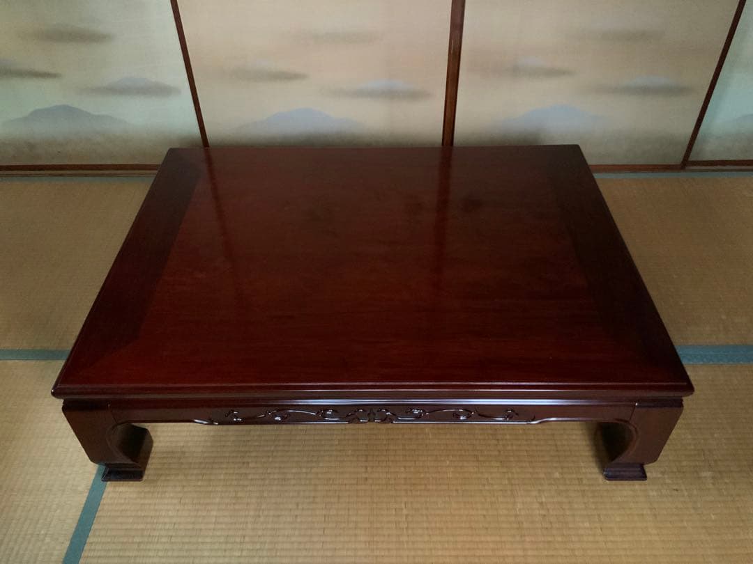 木製座卓 ダークブラウン 長方形