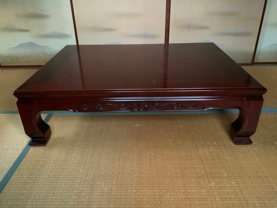 木製座卓 ダークブラウン 長方形