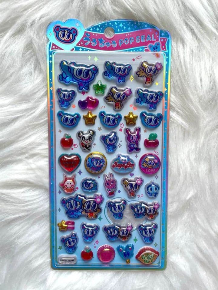 うるちゅるポップシール エンジェルブルー パワパフガールズ ナカムラ