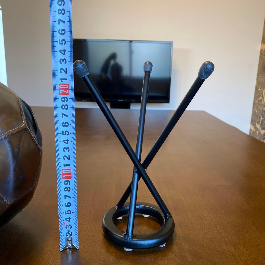 サッカーボールオブジェ］iron金属製インテリア