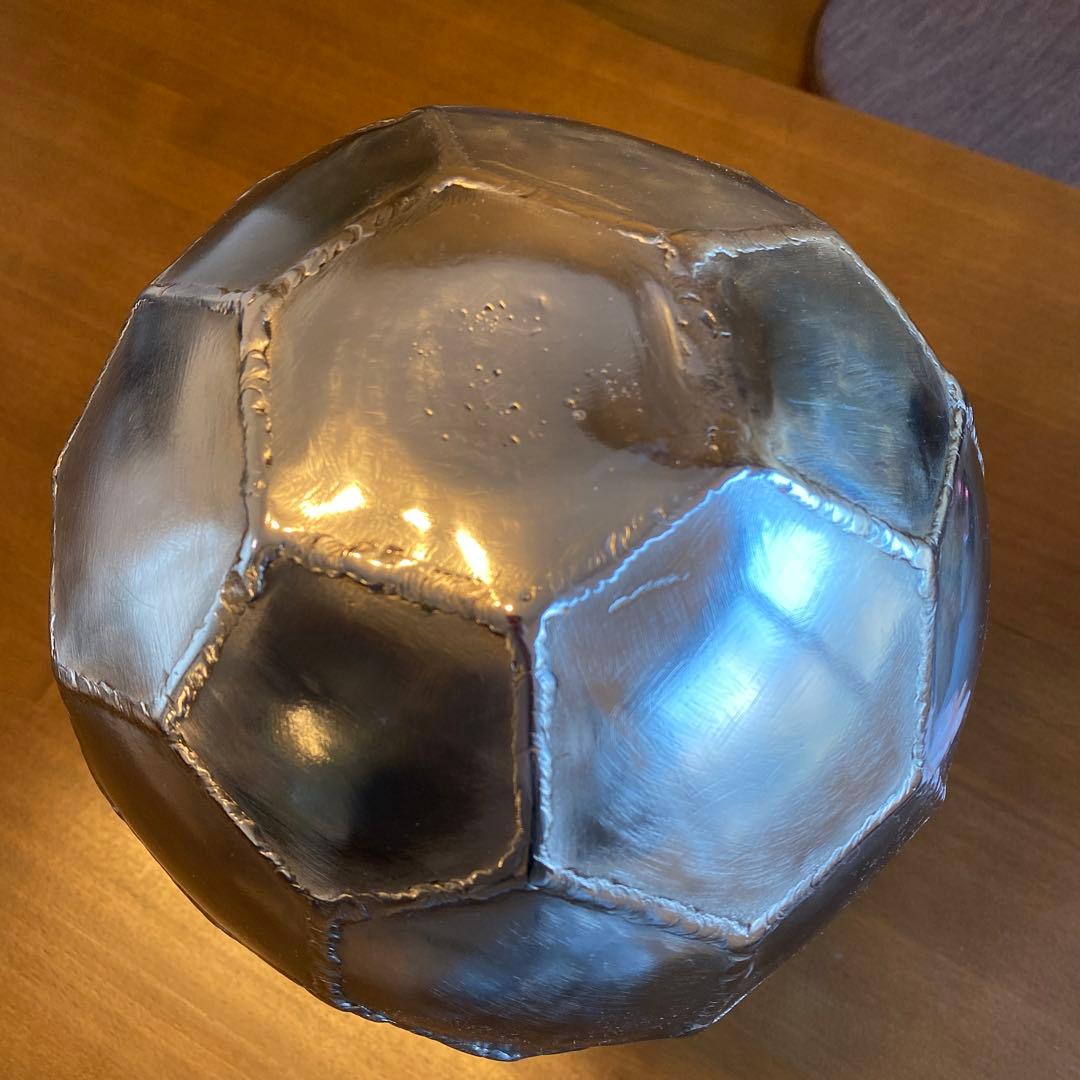 サッカーボールオブジェ］iron金属製インテリア