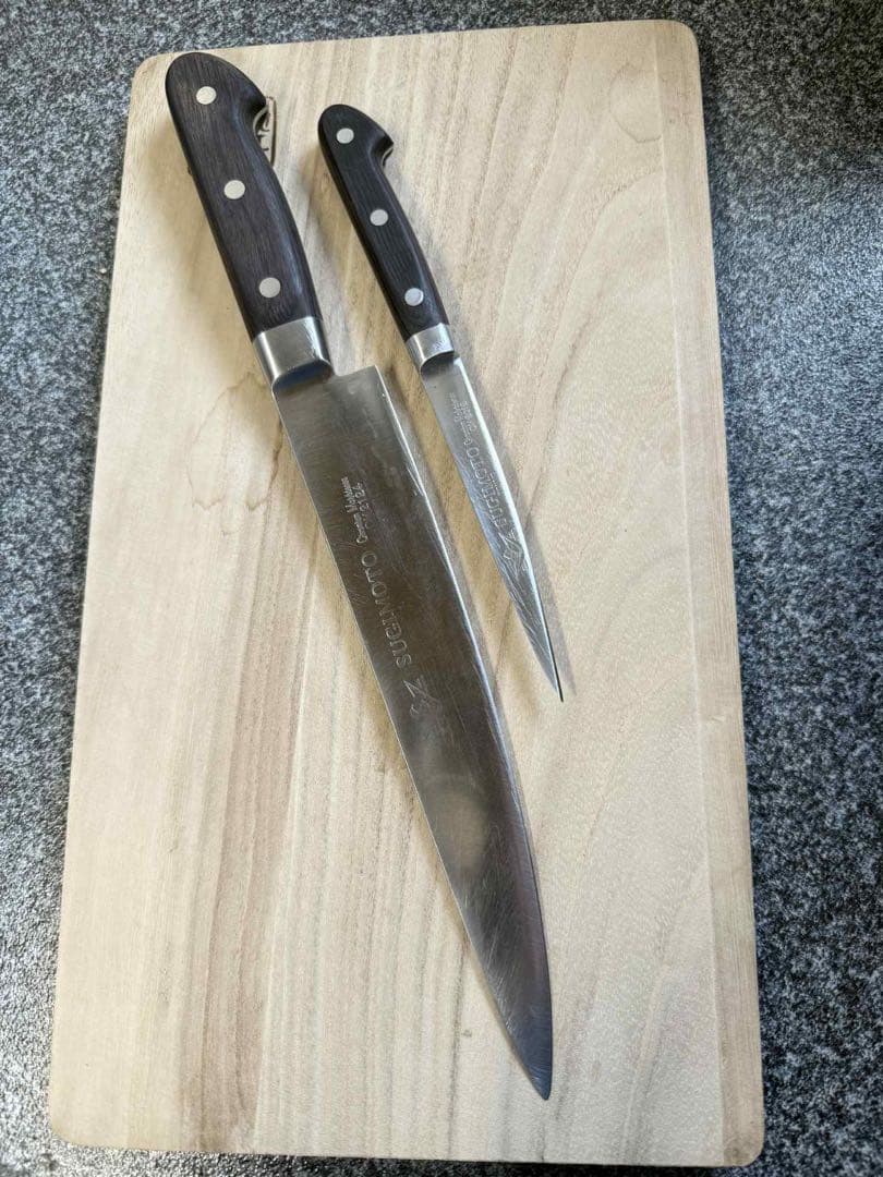 (研ぎ済み)杉本包丁CM2124 牛刀 225mmと杉本骨スキ包丁2本セット