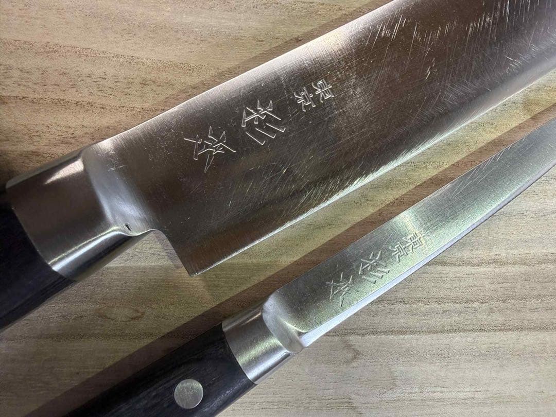 (研ぎ済み)杉本包丁CM2124 牛刀 225mmと杉本骨スキ包丁2本セット