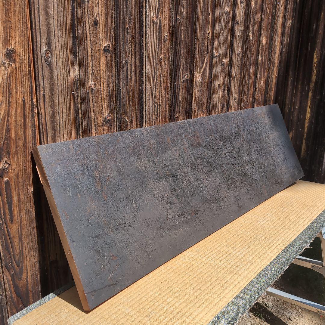 幅広な古材一枚板　桂の板　棚　インテリアなどに ビンテージな板
