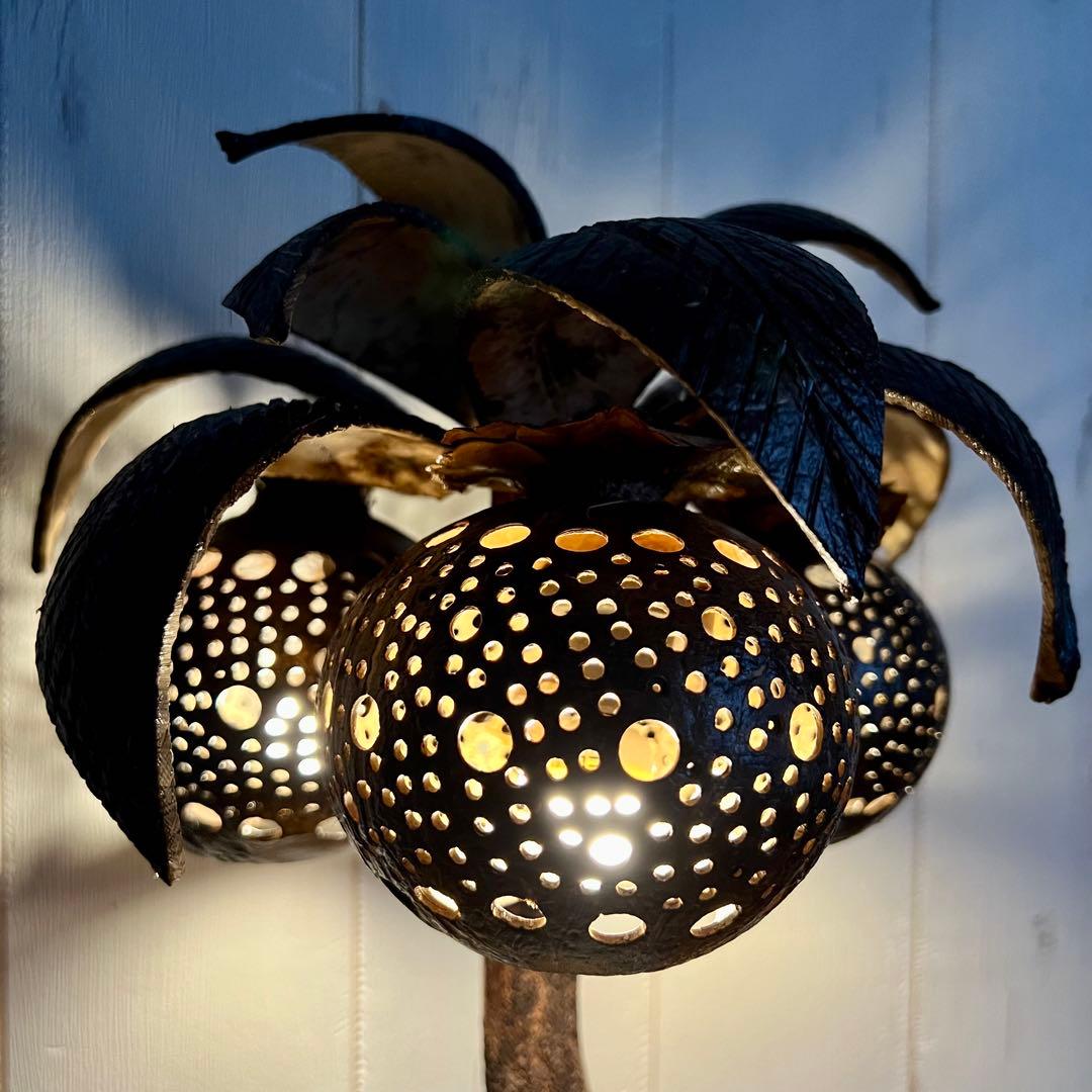 ヤシの木ライト① ヤシの木ランプ ココナッツライト ココナッツランプ 卓上ライト