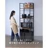 家電収納ラックスリムMES-19603R(ABR/SBK)