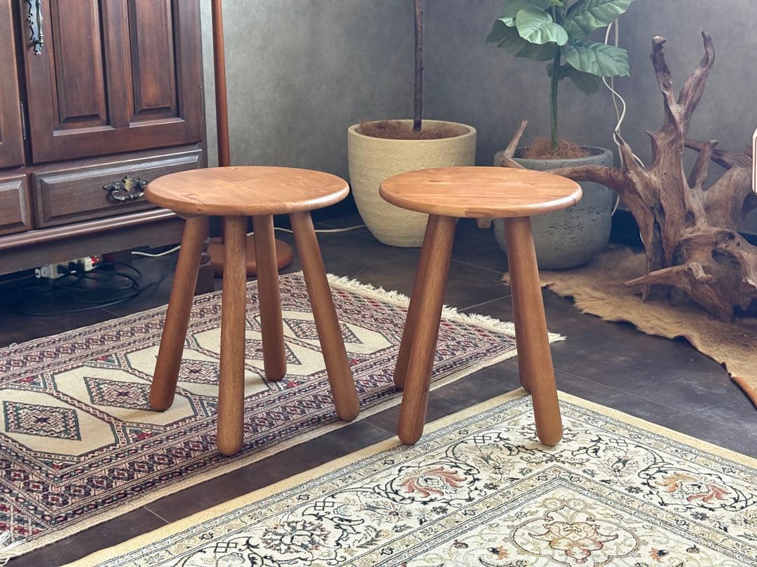 カウンターチェア　スツール　ヴィンテージ　ビンテージ　丸スツール IZ