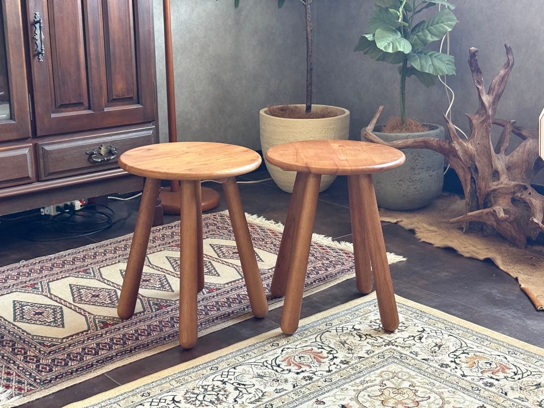 カウンターチェア　スツール　ヴィンテージ　ビンテージ　丸スツール IZ