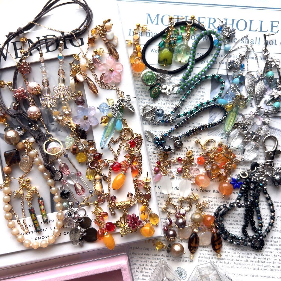 花*音様 計27点 ハンドメイド アクセサリー等 大量 まとめ売り