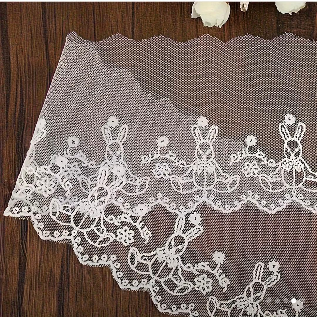 うさぎ柄レース