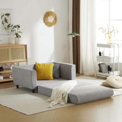 ソファーベッド 2人掛け 3WAY カウチソファ コンパクト 折りたたみベッド