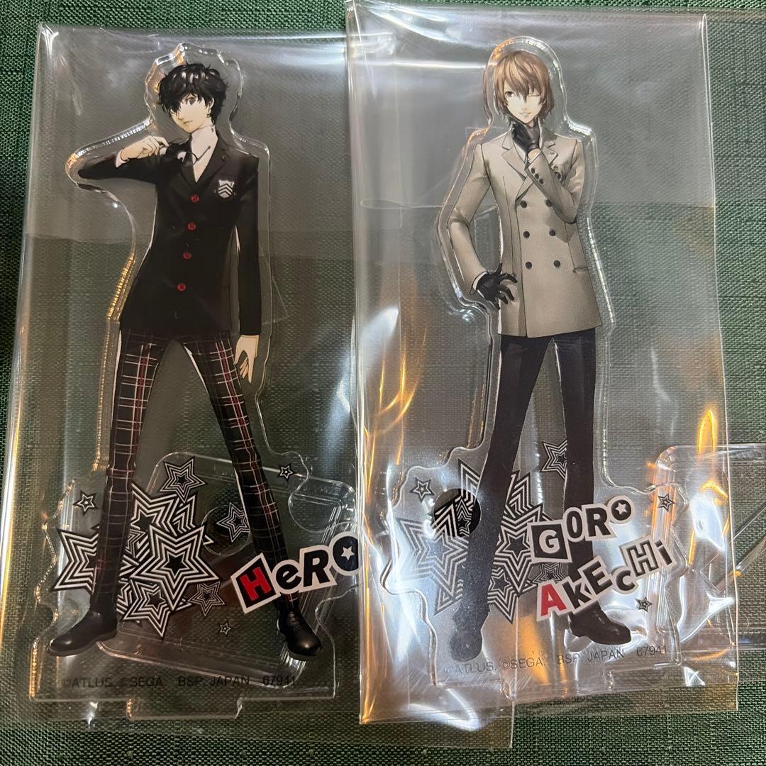 ペルソナ5R一番くじ F賞アクリルスタンド 主人公 明智吾郎 セット