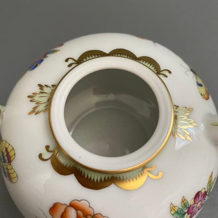 《最終値下げ》ヘレンド　ヴィクトリアブーケ　ミニティーポット　おじさん付き